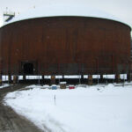 Industrial Tank Being Lifted